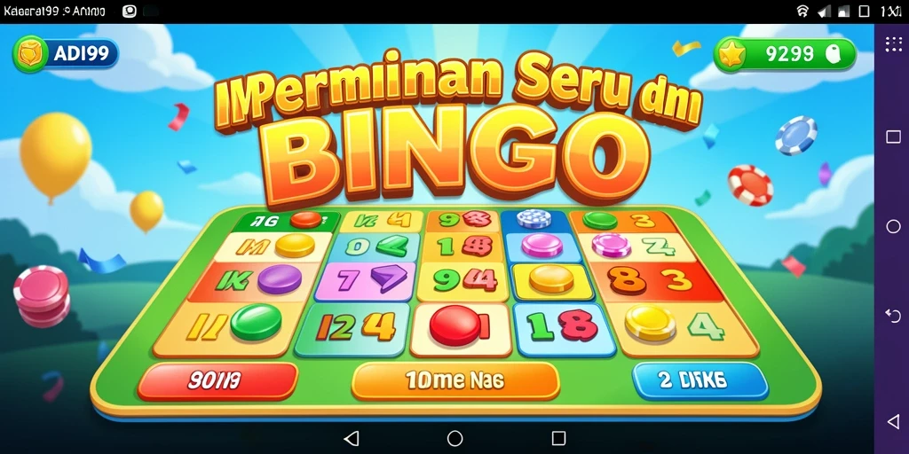 Tampilan gameplay seru dari ADI99 yang menggugah semangat bermain Bingo.