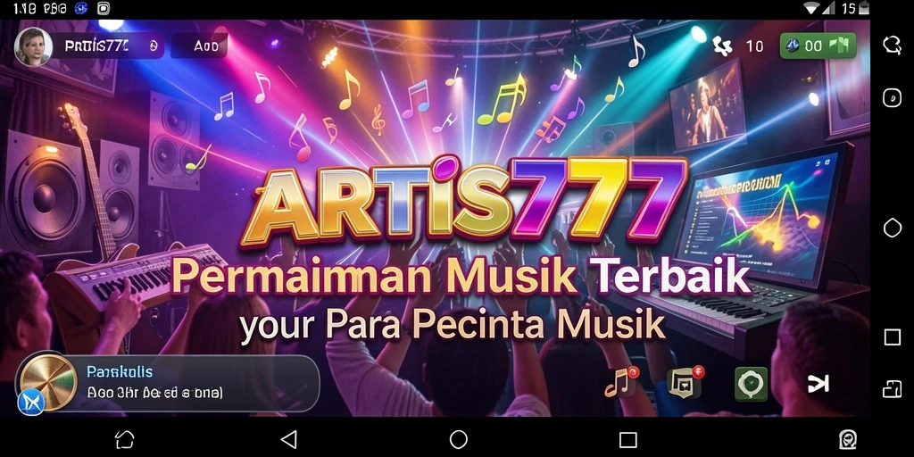 Tampilan gameplay menarik dari ARTIS777 dengan berbagai lagu.