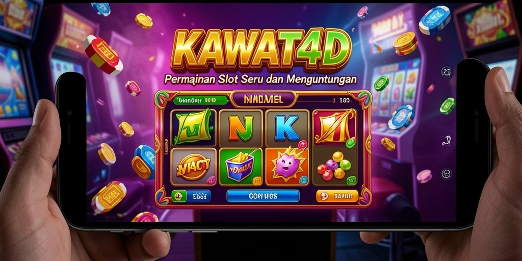 Tampilan gameplay menarik dari KAWAT4D yang penuh warna.