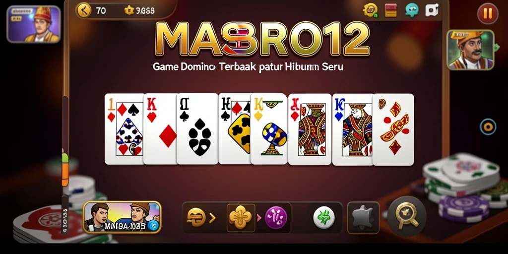 Tampilan menarik dari gameplay Domino di MASBRO12.