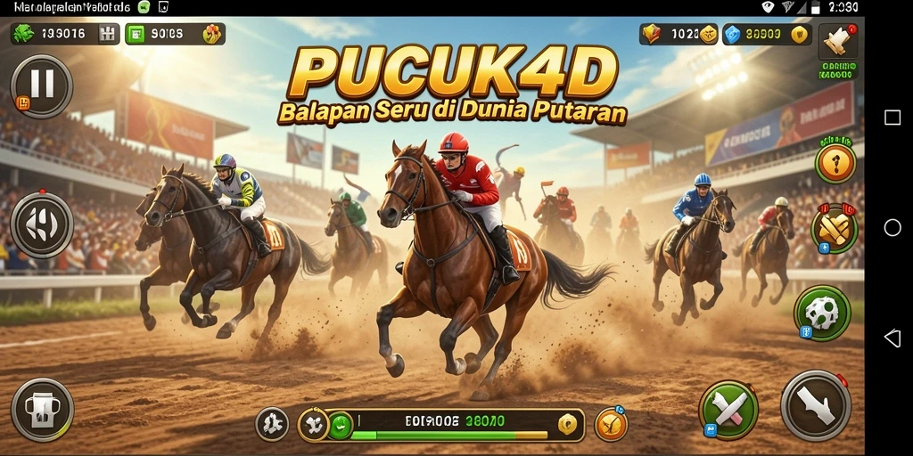 Tampilan menarik dari gameplay seru di PUCUK4D yang penuh aksi balapan.