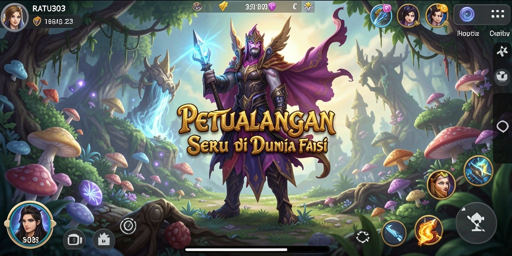 Tangkapan layar menampilkan aksi seru dalam game petualangan RATU303.