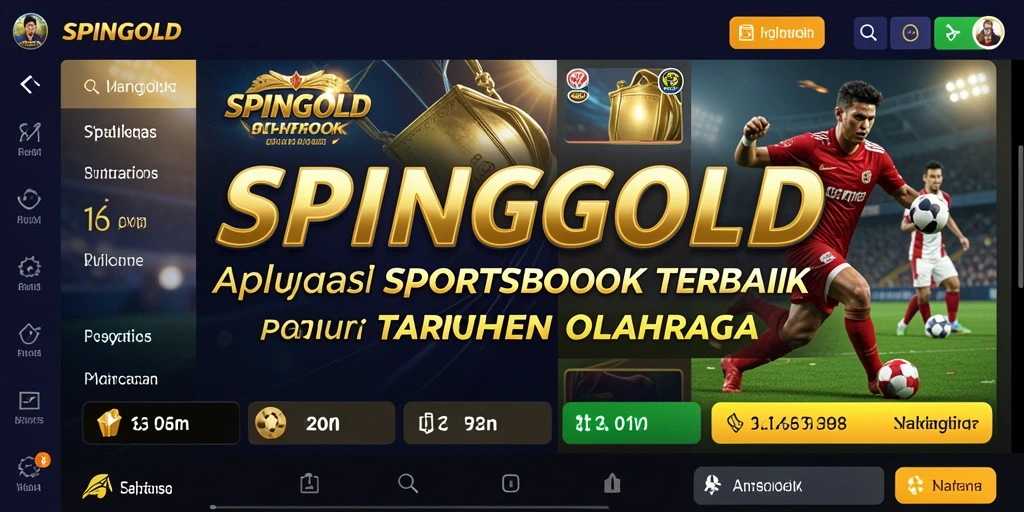 Screenshot SPINGOLD menampilkan antarmuka taruhan olahraga yang menarik.